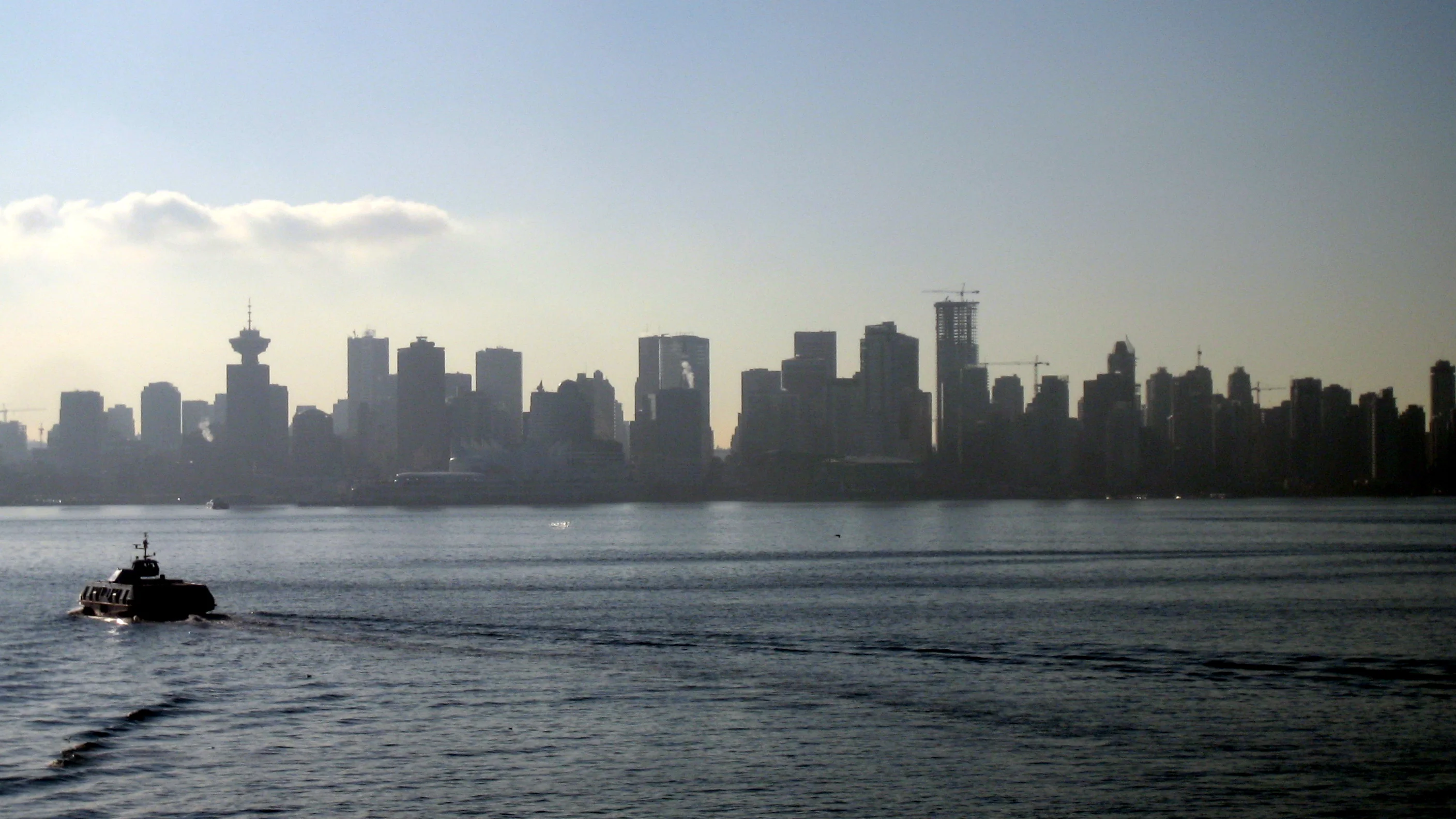 Vancouver, Canada, seen in a wide city view.