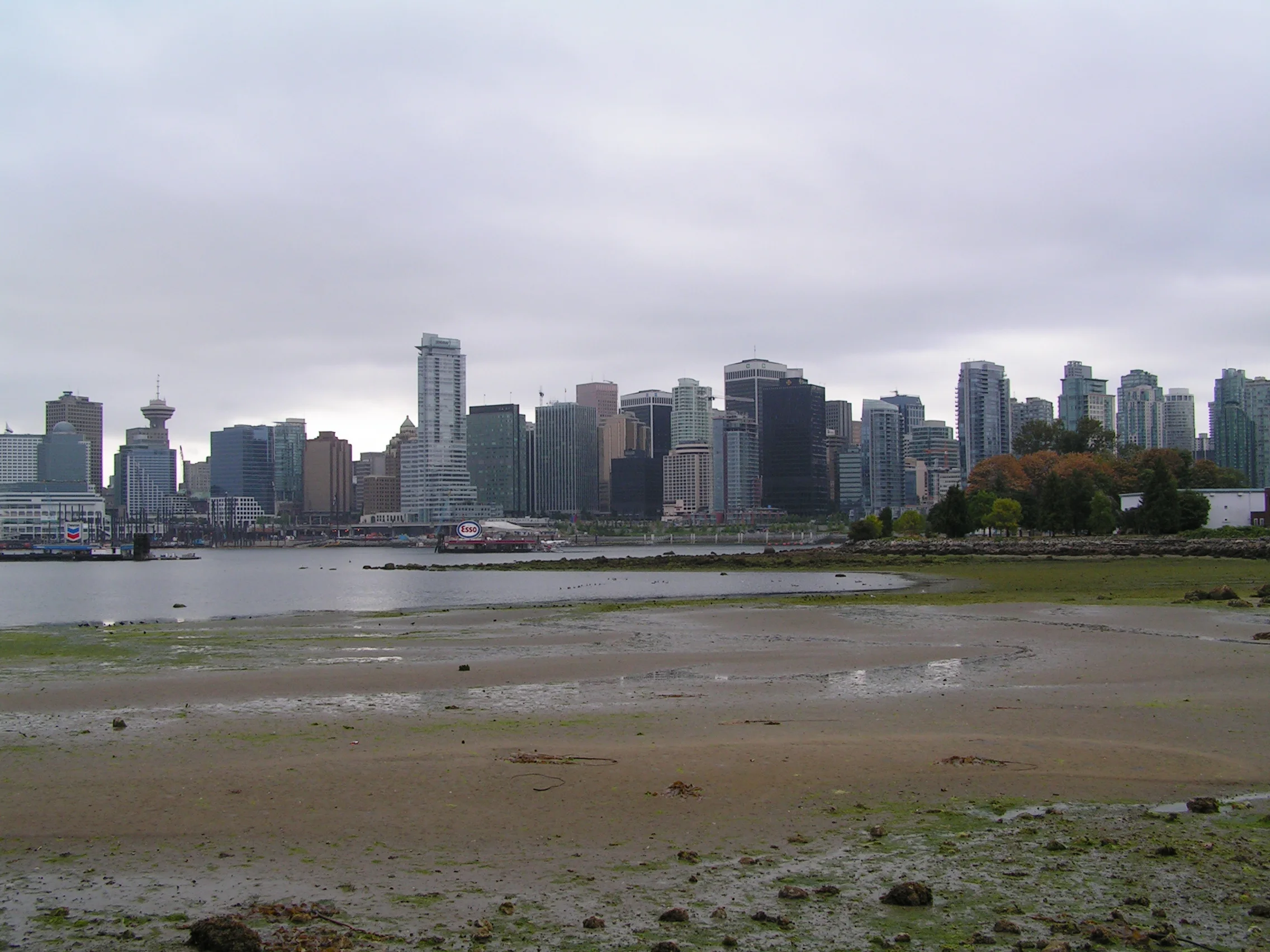 Vancouver, Canada, seen in a wide city view.