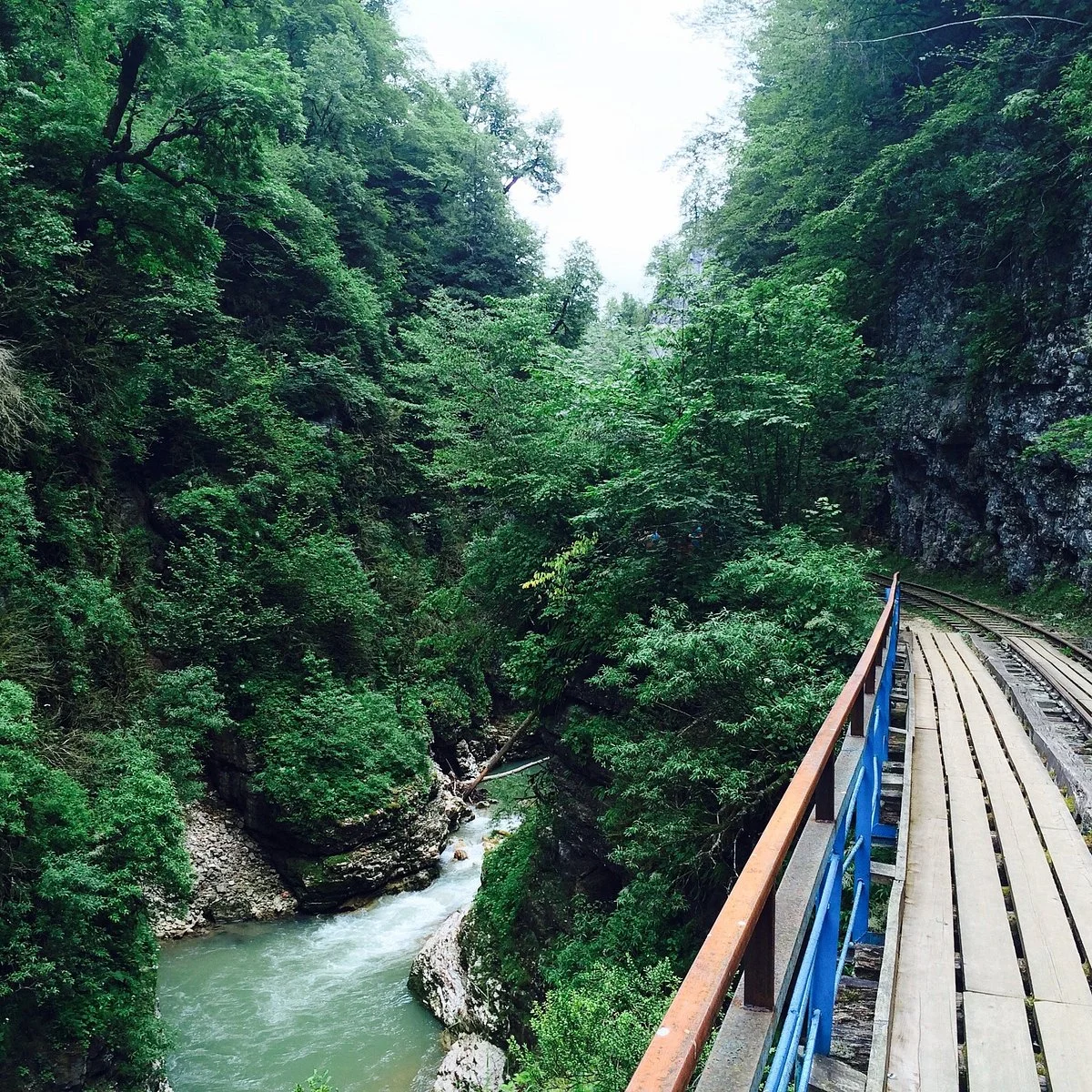 Narrow-gauge Railway in Guamka Gorge