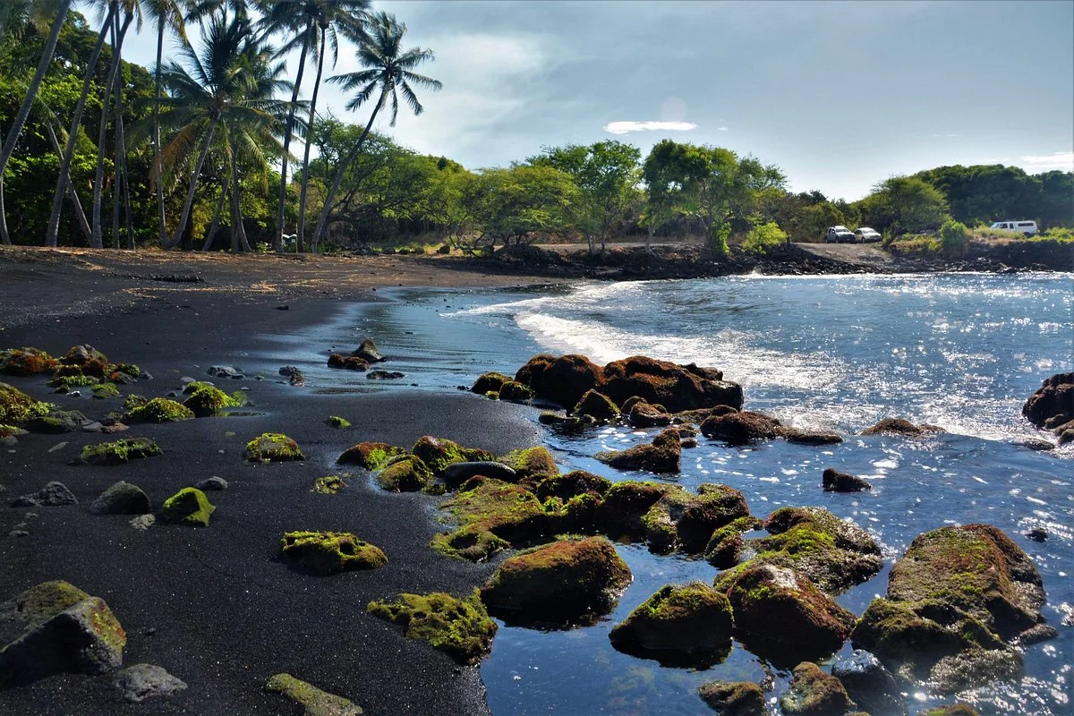 Punalu'u Black Sand beach