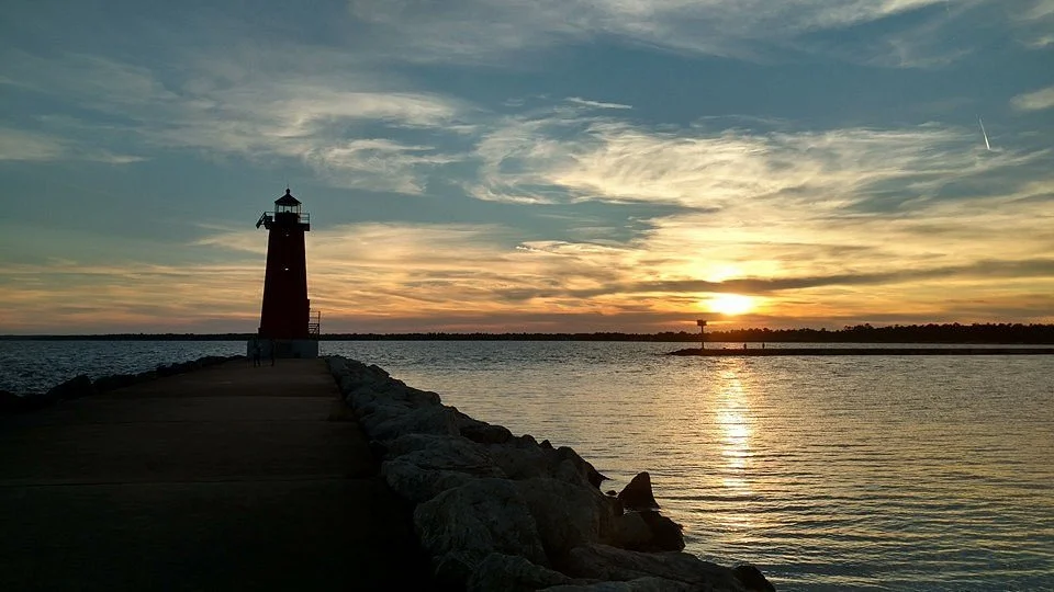The Manistique Boardwalk and River Walk
