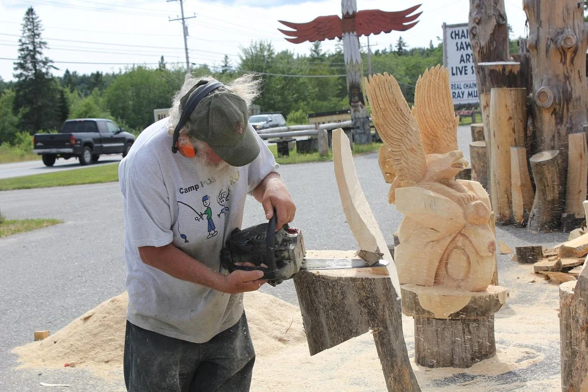 Wild Mountain Man Ray's Chainsaw Show