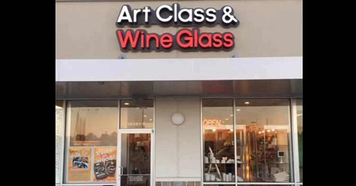 Art Class & Wine Glass