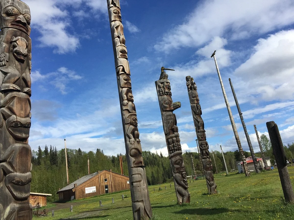 Gitanyow Totem Poles