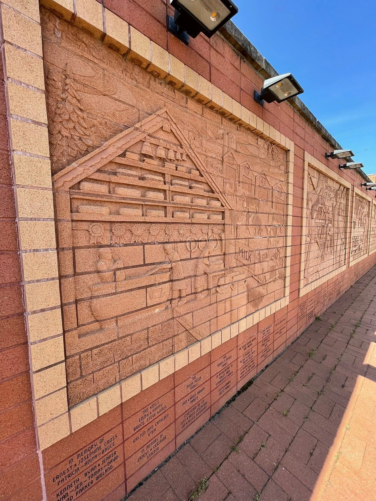 Brick Wall Sculpture