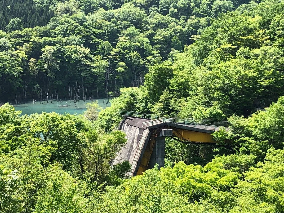 Former Matsurube Ohashi Bridge Remains