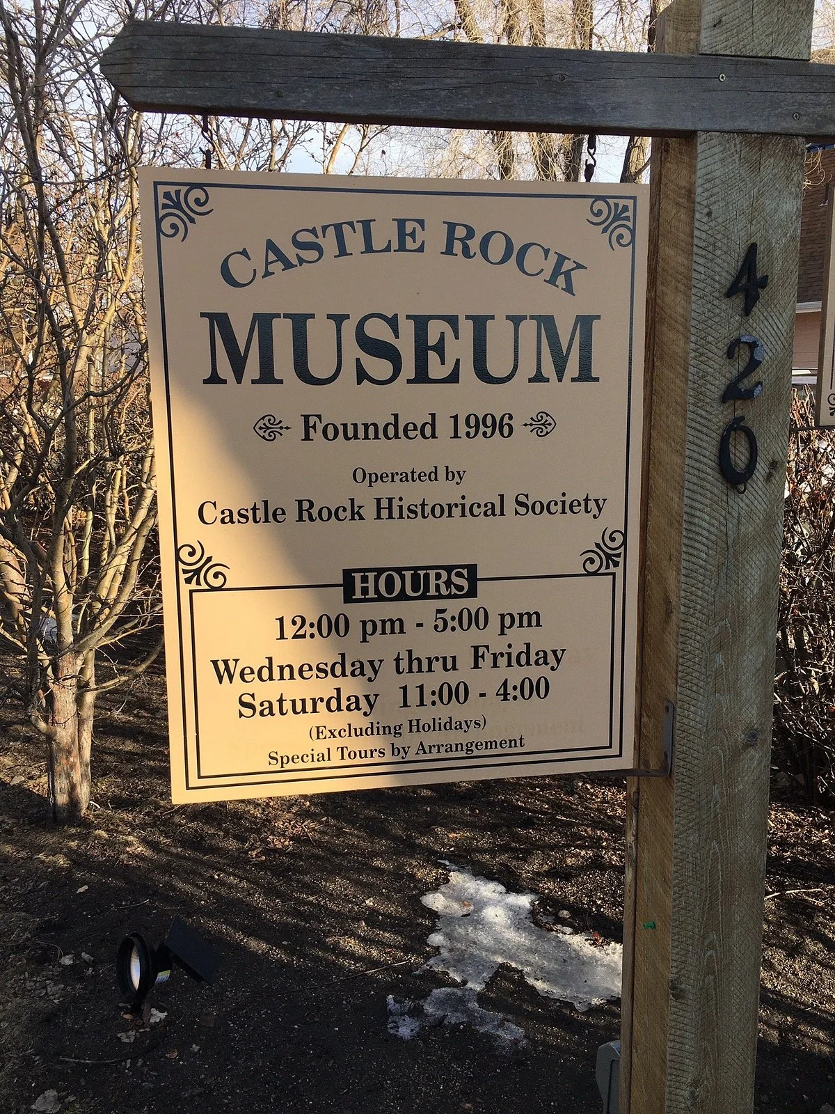 Castle Rock Historical Society and Museum