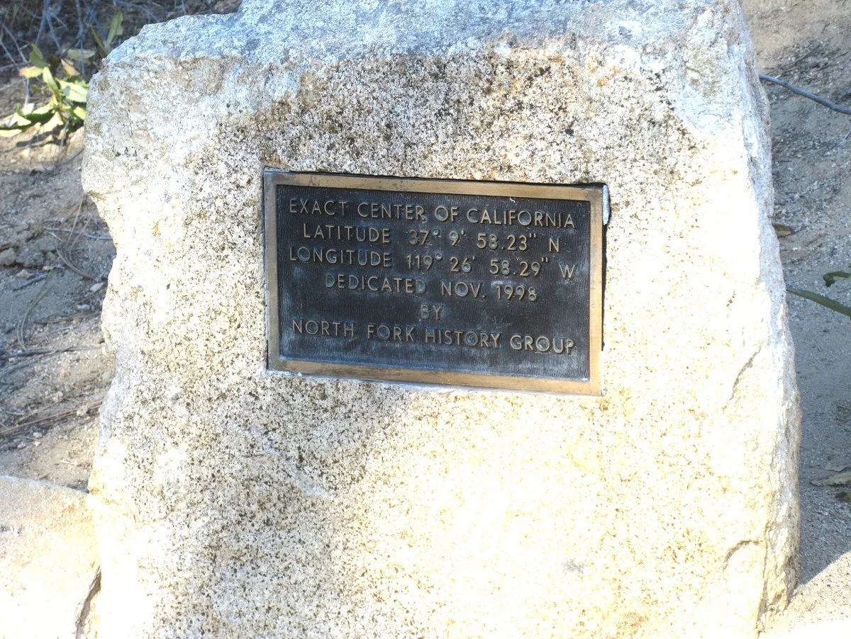 Exact Center of California