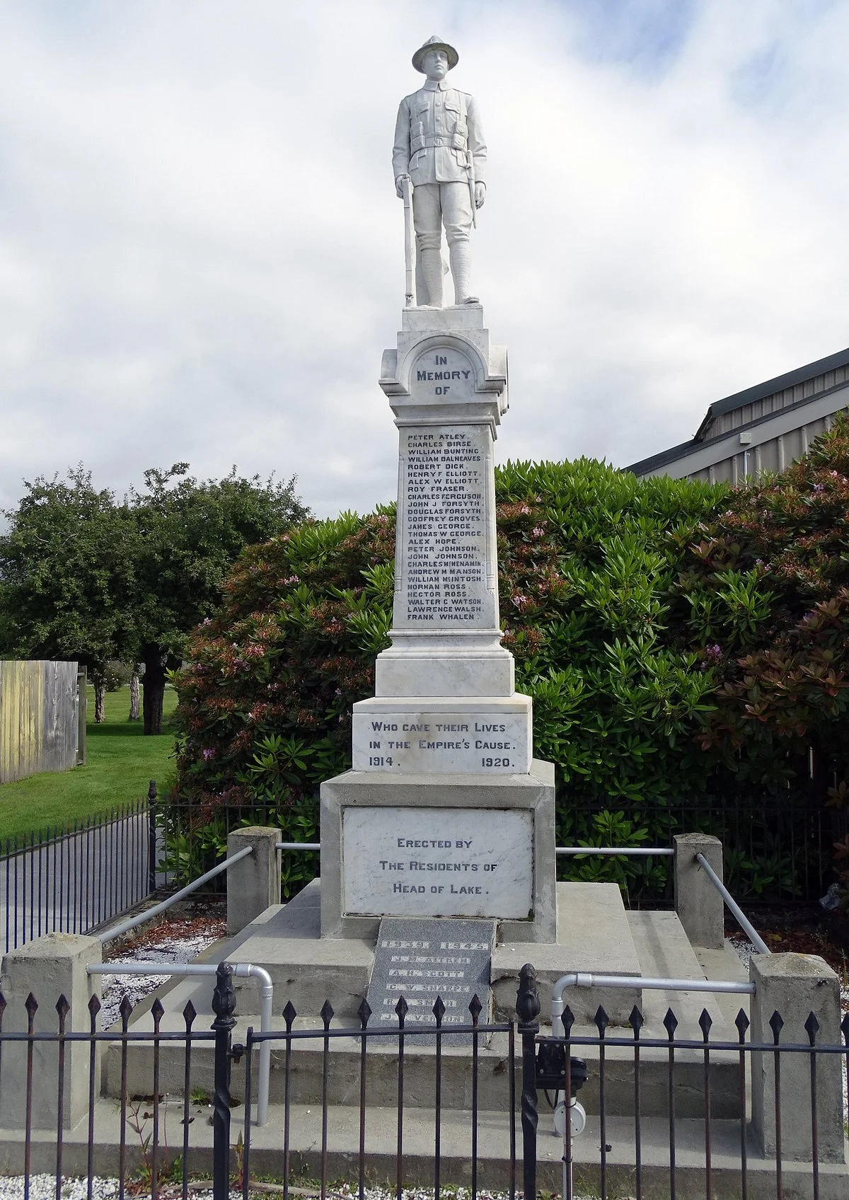Glenorchy war memorial