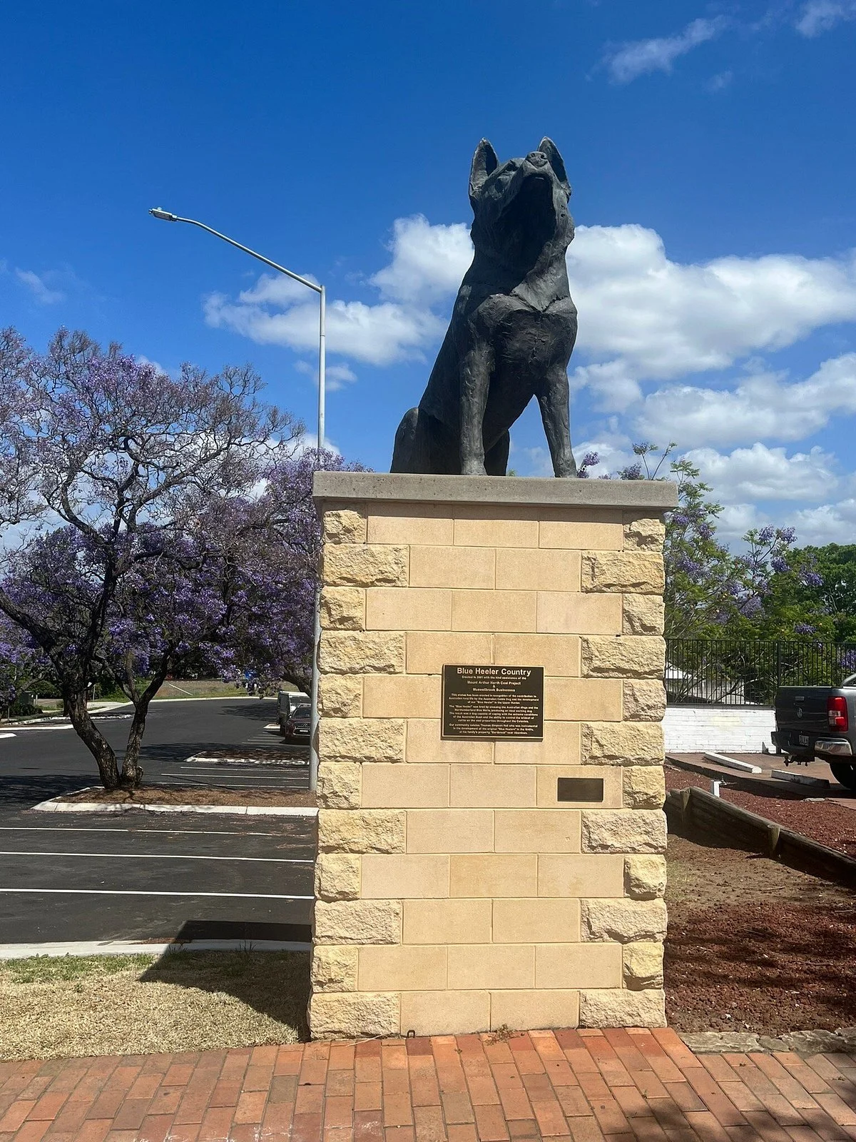 The Blue Heeler Cattle Dog Statue