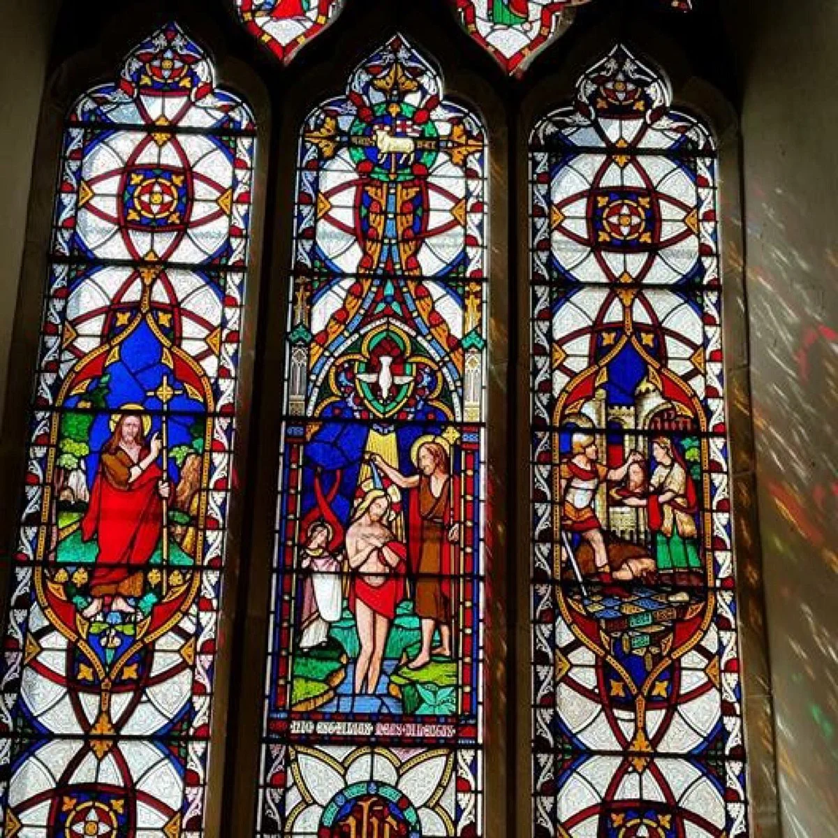 St John the Baptist - 14th c. Window