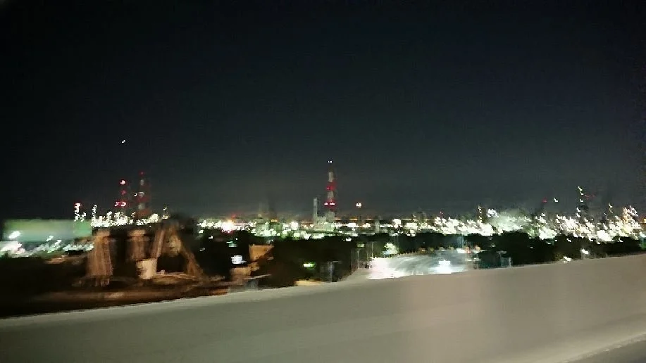 Nightscape in Sakai Semboku Rinkai Industry Area