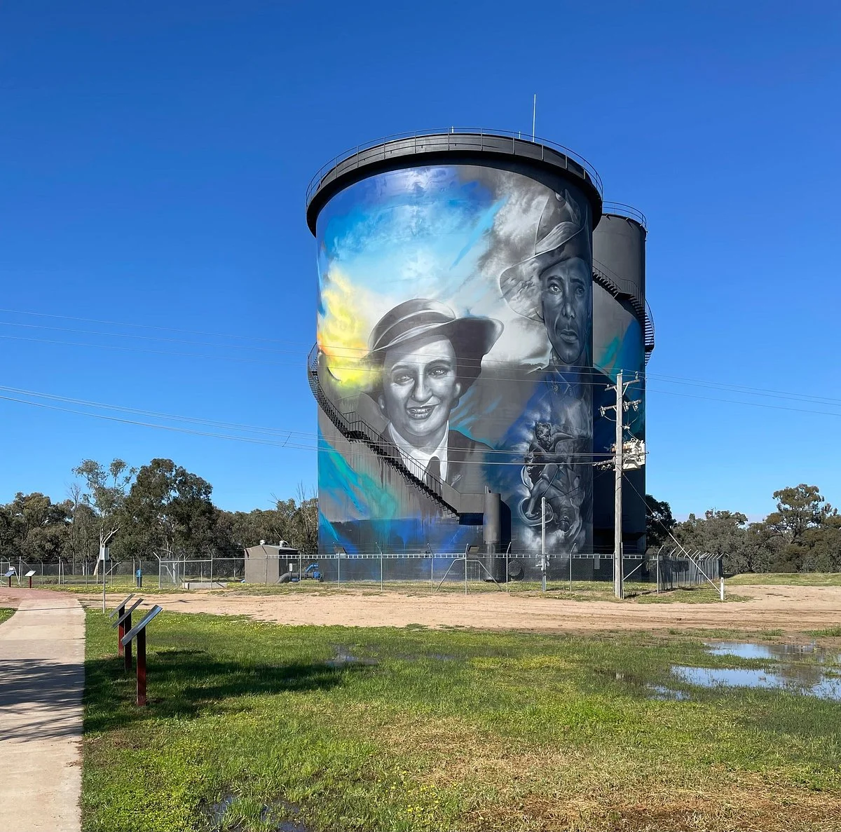Hay Water Tower Art By Adnate