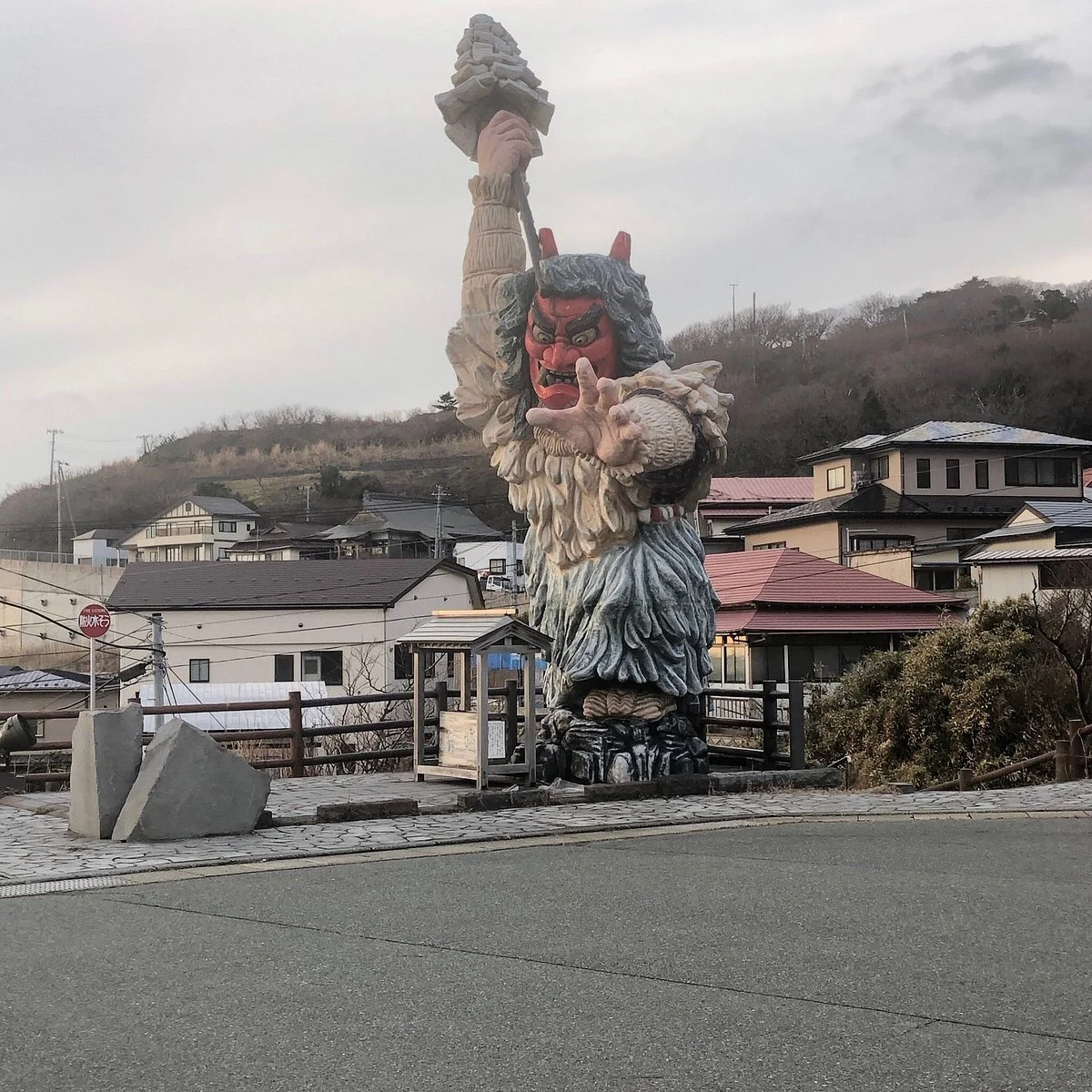 Namahage Statue in Monzen