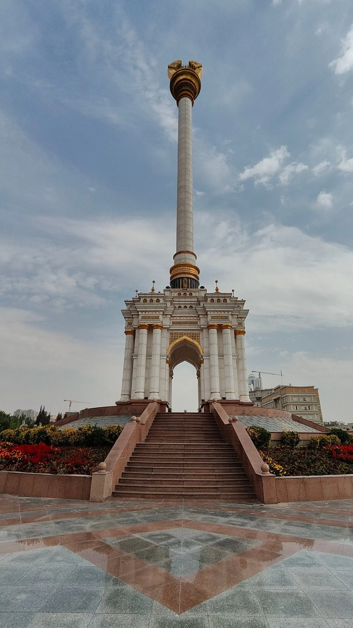 Stele with the Emblem of Tajikistan