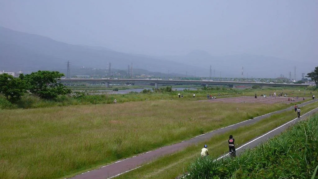 Sakawa River Left Bank Cycling Field
