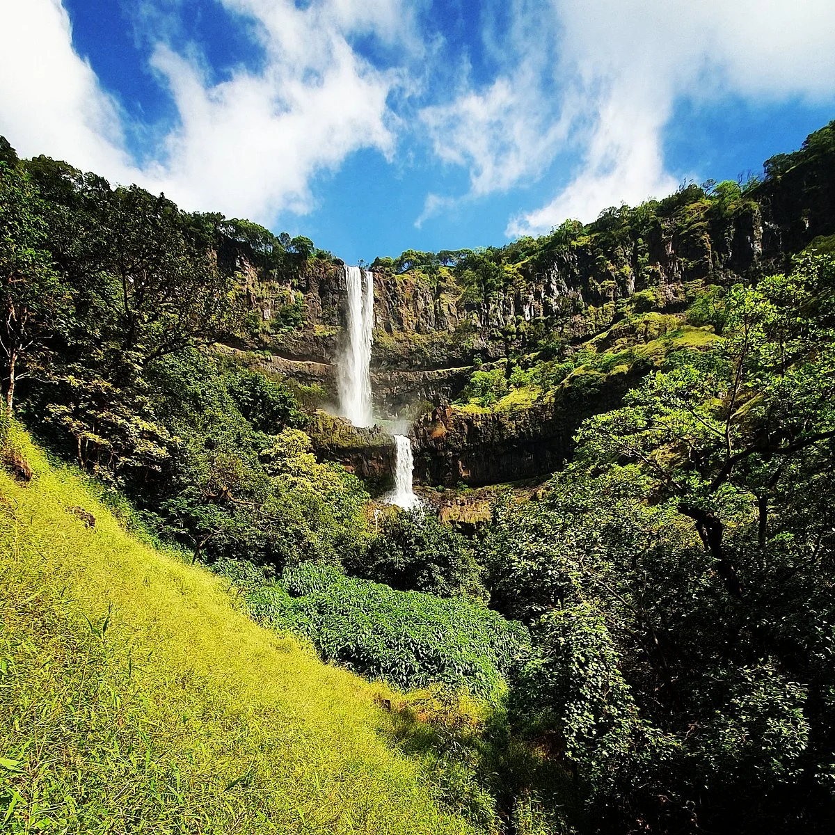 Bhambavli Vajrai Waterfall