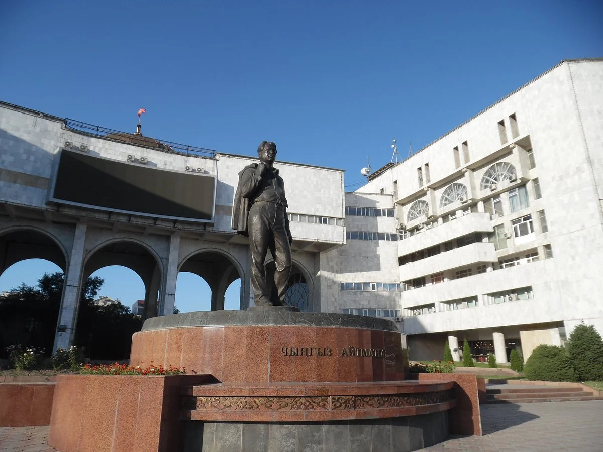Monument to Chingiz Aitmatov
