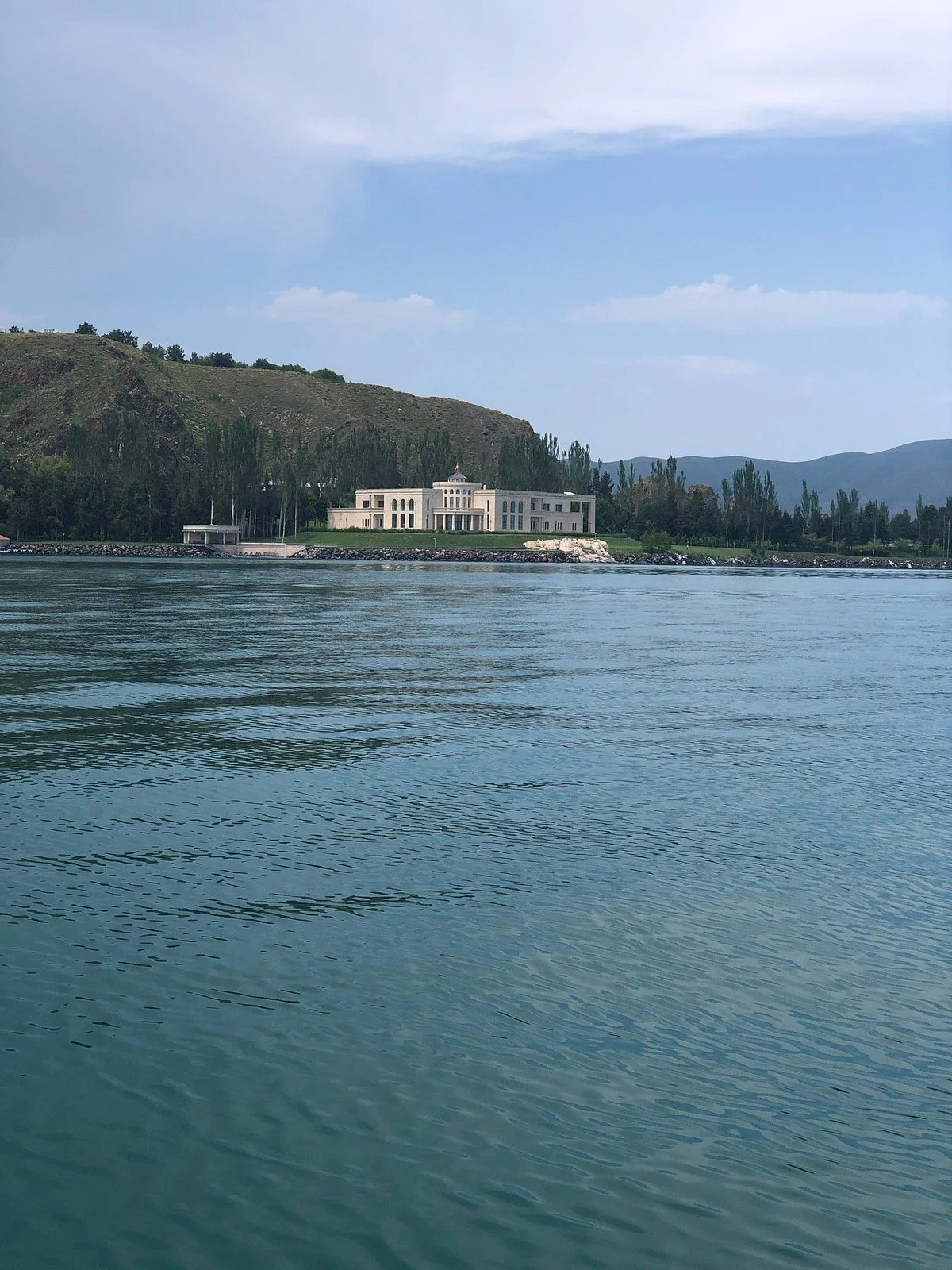 Statue of Akhtamar at Lake Sevan