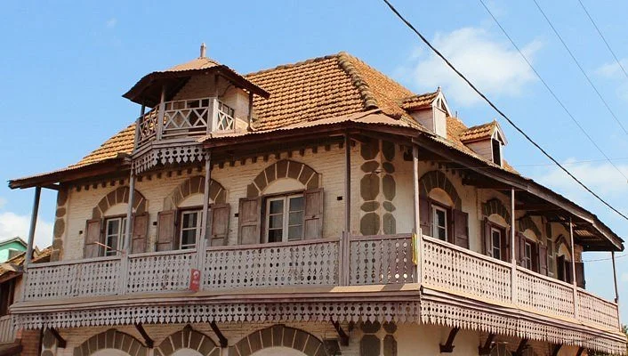 Carved balconies